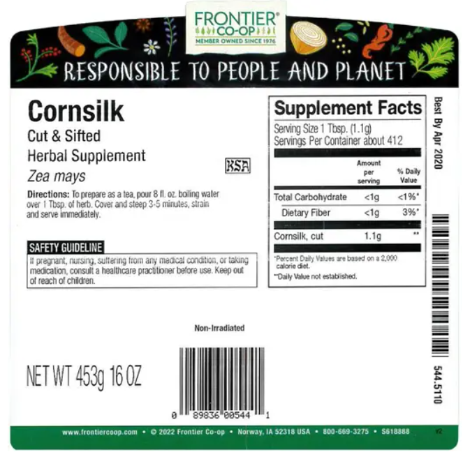 Frontier Co-op Green Cornsilk, Cut & Sifted 1 lb.