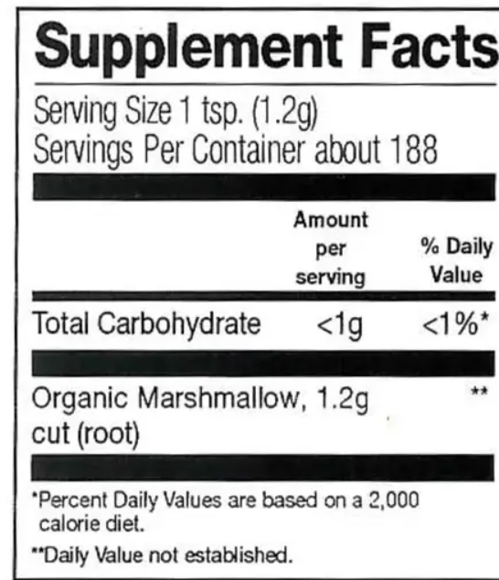 Frontier Co-op Marshmallow Root, Cut & Sifted, Organic 1/2 lb.