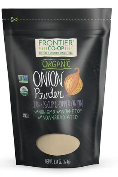 Frontier Co-op Onion Powder, White, Organic 6.14 oz.